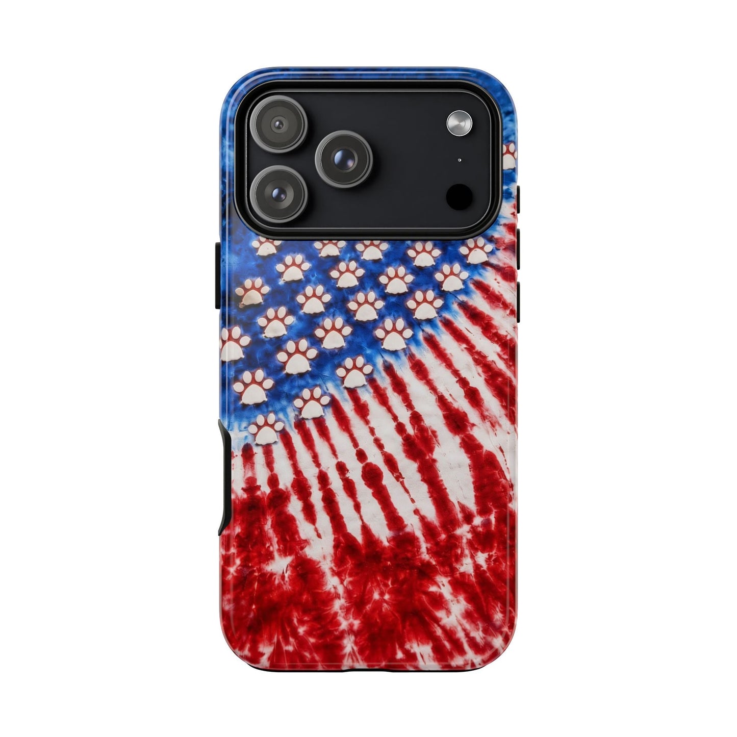 PAW PRINT RED WHITE & BLUE PHONE CASE - TLHG1704262