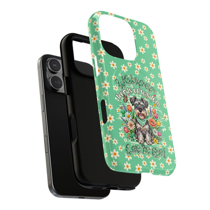 WHISPER WORDS OF WISDOM LET IT BE SCHNAUZER MAGNETIC PHONE CASE - TY0405261