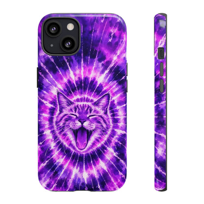 CAT PURPLE SWIRL PHONE CASE  - TLHN1504263