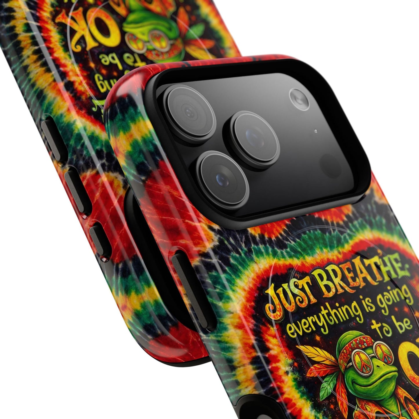 JUST BREATHE FROG SWIRL MAGNETIC PHONE CASE - KMTM2304262