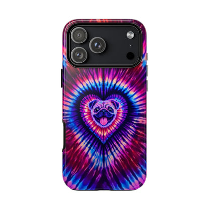PUG DOG HEART SWIRL PHONE CASE  - TLTW1104264