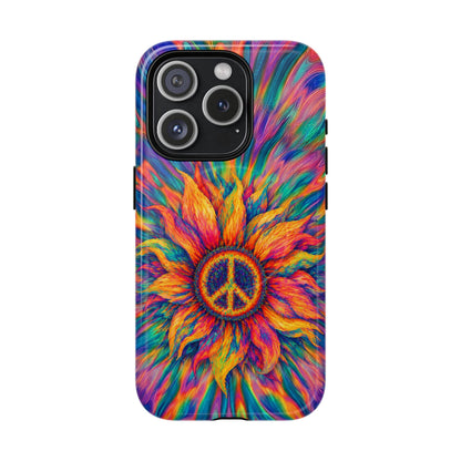 SUNFLOWER PEACE BURST MAGNETIC PHONE CASE - TLTW2906268