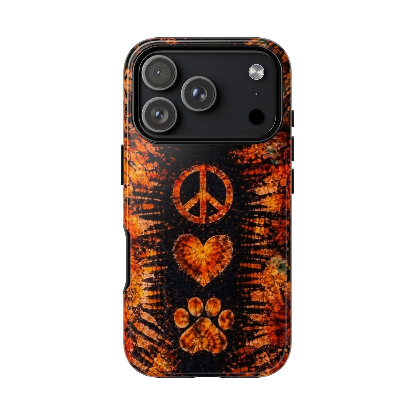 PEACE LOVE PAW PRINT VINTAGE  PHONE CASE  - TLHN2204264