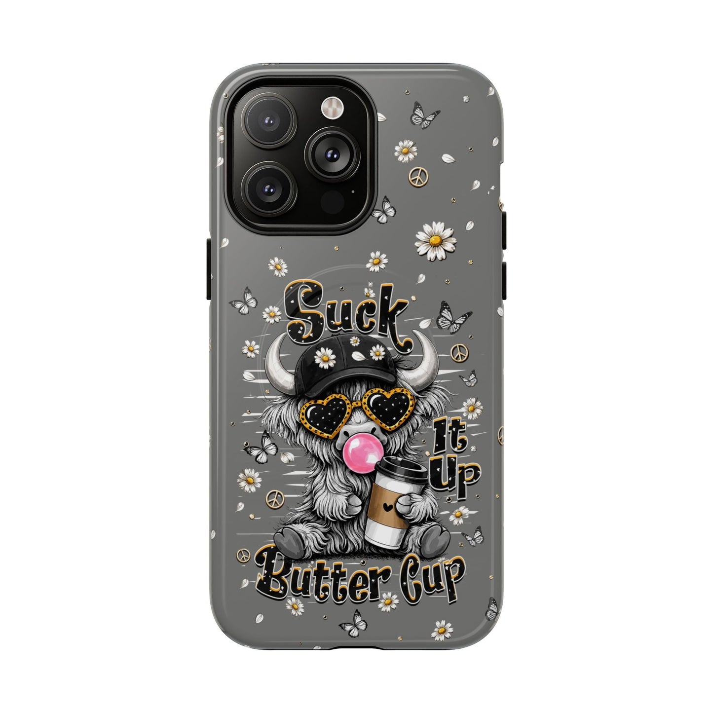 SUCK IT UP BUTTERCUP COW MAGNETIC PHONE CASE  - TLHN0806263