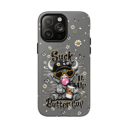 SUCK IT UP BUTTERCUP COW MAGNETIC PHONE CASE  - TLHN0806263