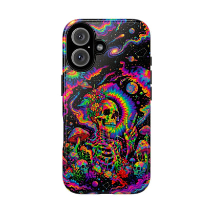 HIPPIE SKULL PSYCHEDELIC PHONE CASE  - TLNO2904262