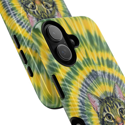 FUNNY CAT SWIRL MAGNETIC PHONE CASE - TLNT1604263