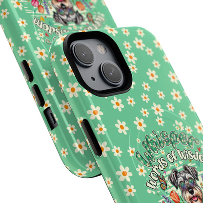 WHISPER WORDS OF WISDOM LET IT BE SCHNAUZER MAGNETIC PHONE CASE - TY0405261
