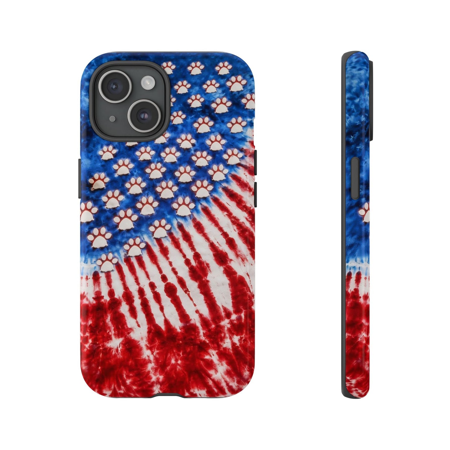 PAW PRINT RED WHITE & BLUE PHONE CASE - TLHG1704262