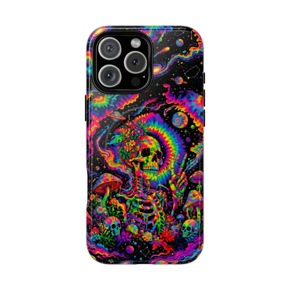 HIPPIE SKULL PSYCHEDELIC MAGNETIC PHONE CASE  - TLNO2904262