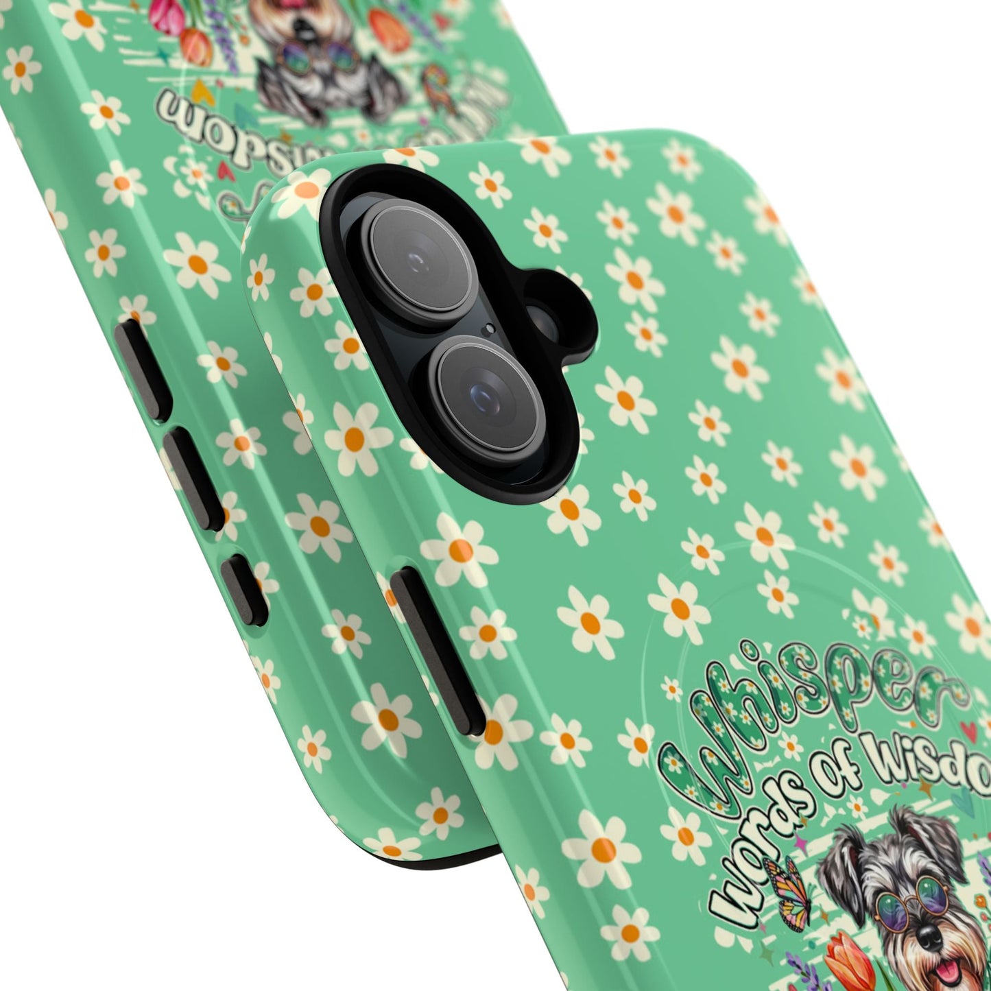 WHISPER WORDS OF WISDOM LET IT BE SCHNAUZER MAGNETIC PHONE CASE - TY0405261