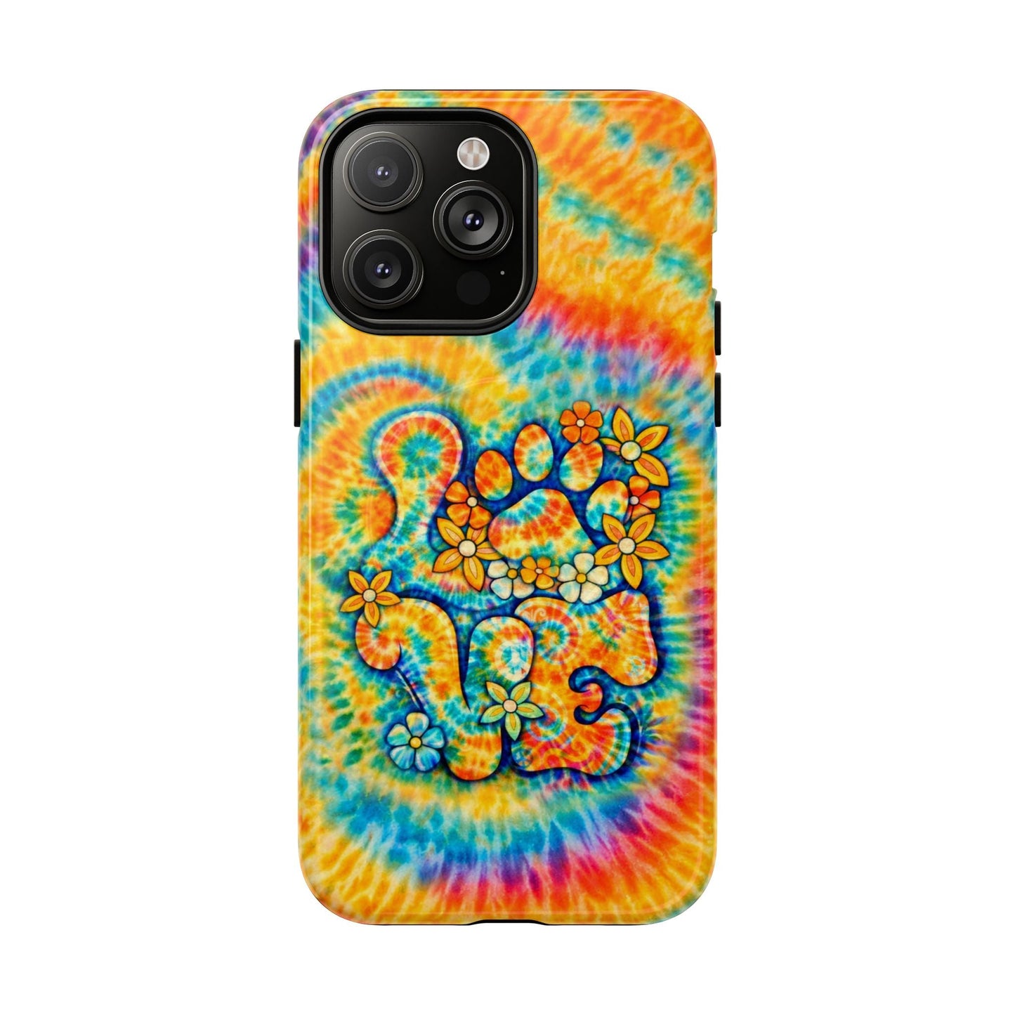LOVE PAW PRINT SWIRL MAGNETIC PHONE CASE  - TLHN2304264