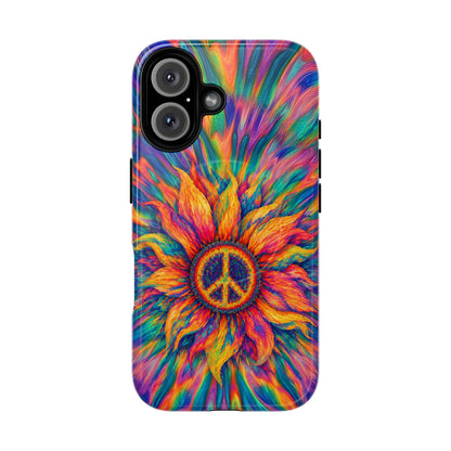 SUNFLOWER PEACE BURST MAGNETIC PHONE CASE - TLTW2906268