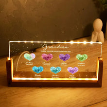 Load image into Gallery viewer, Birthstone Constellations Custom Acrylic LED Night Light, Gift For Grandma, Mother&#39;s Day Gift
