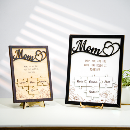 Mother's Day Personalized Mom Puzzle Sign