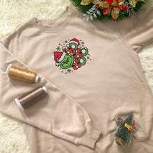 Load image into Gallery viewer, Embroidered G-r-i-n-c-h Ho Ho Ho Christmas Hoodie Sweatshirt T-Shirt
