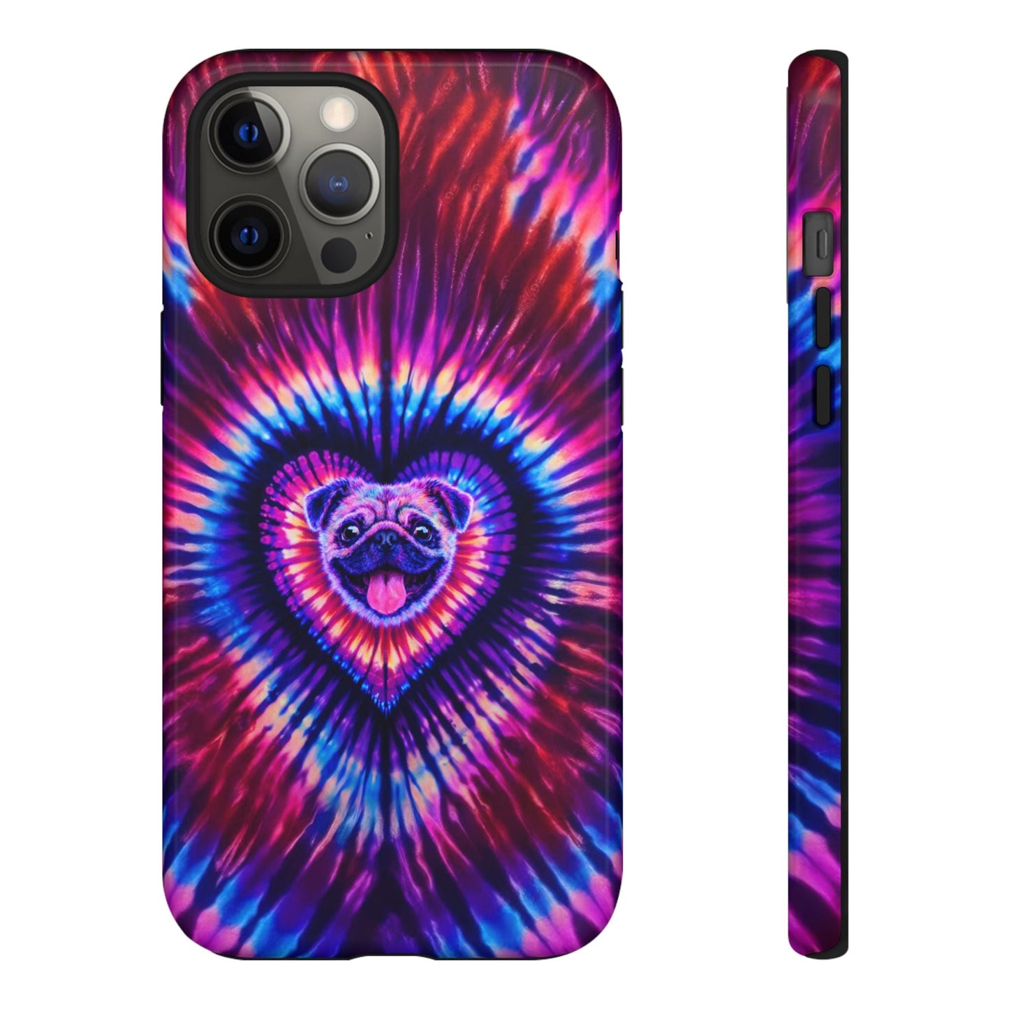 PUG DOG HEART SWIRL PHONE CASE  - TLTW1104264
