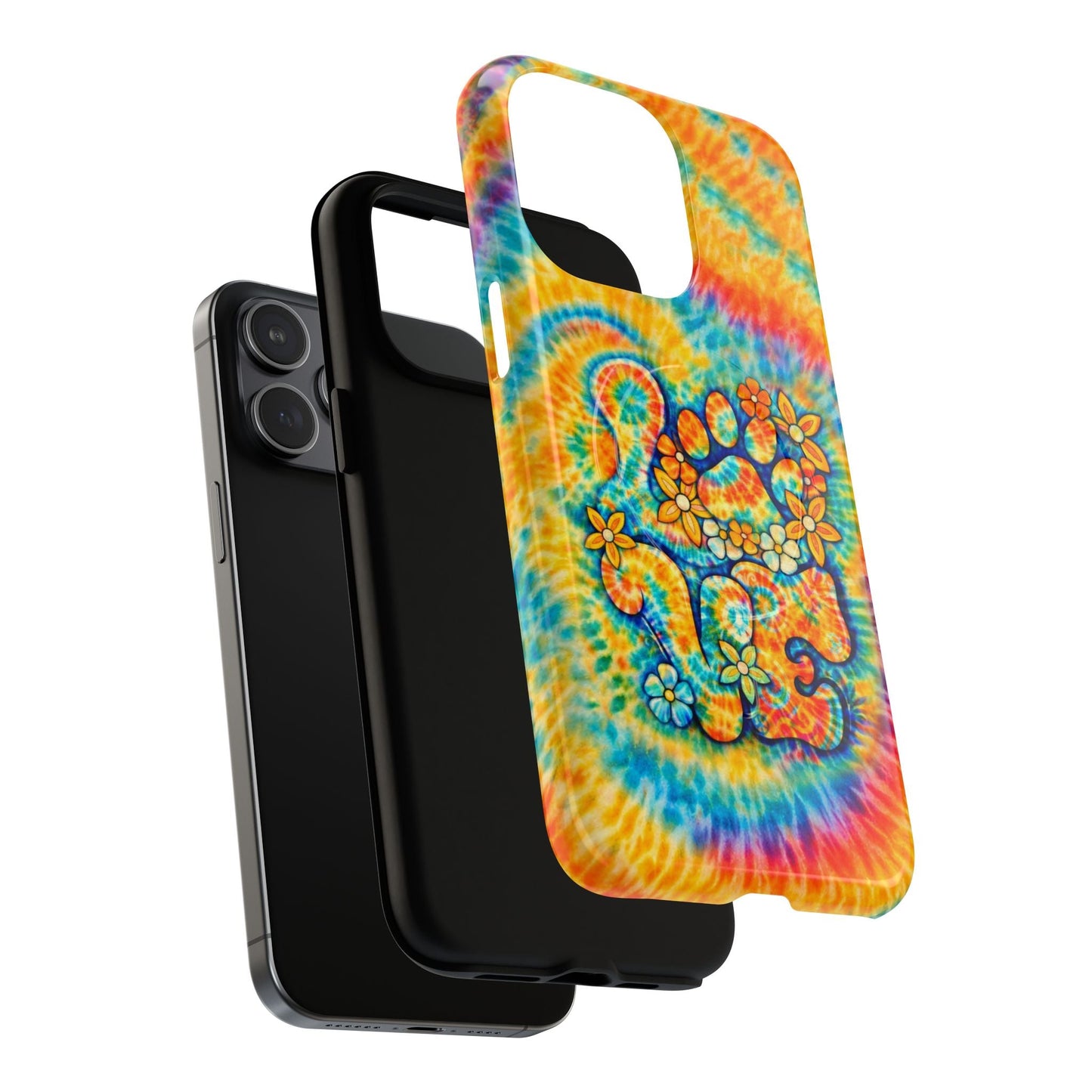 LOVE PAW PRINT SWIRL MAGNETIC PHONE CASE  - TLHN2304264