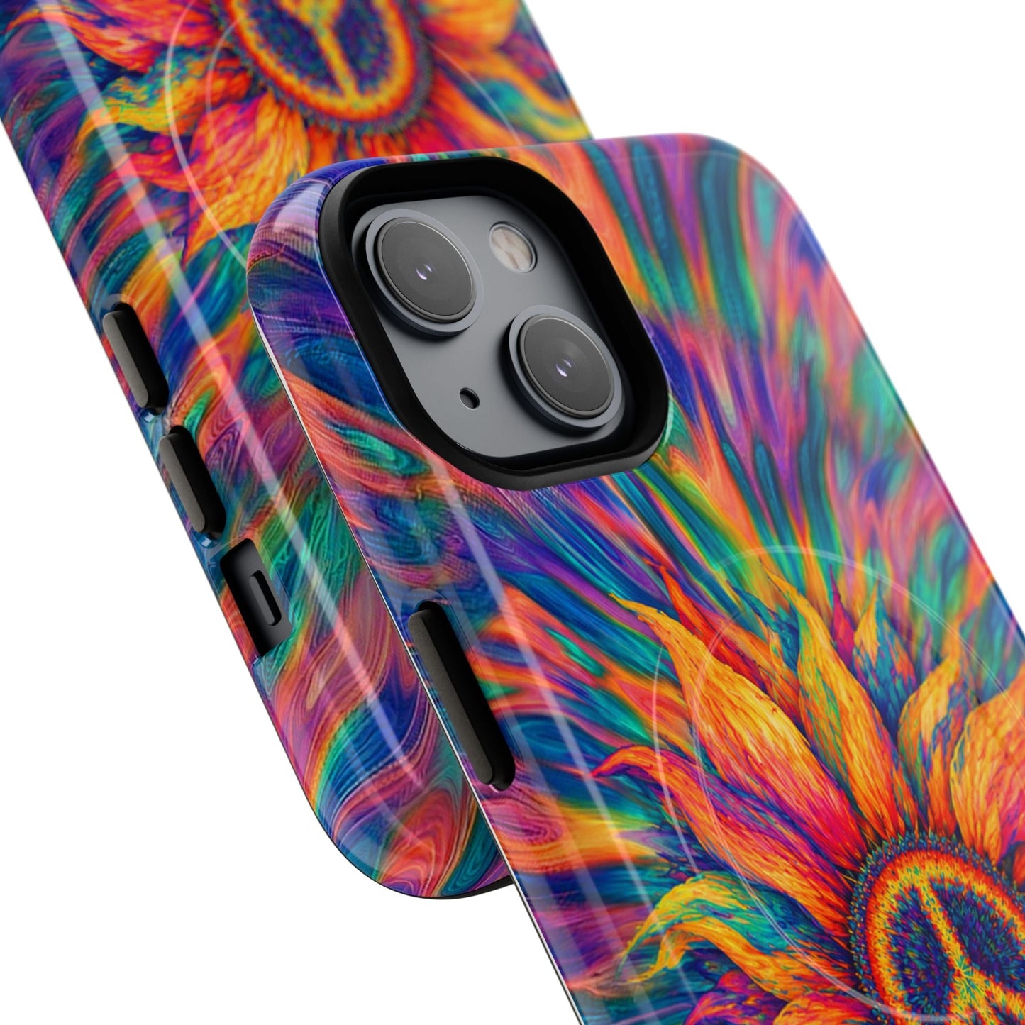 SUNFLOWER PEACE BURST MAGNETIC PHONE CASE - TLTW2906268