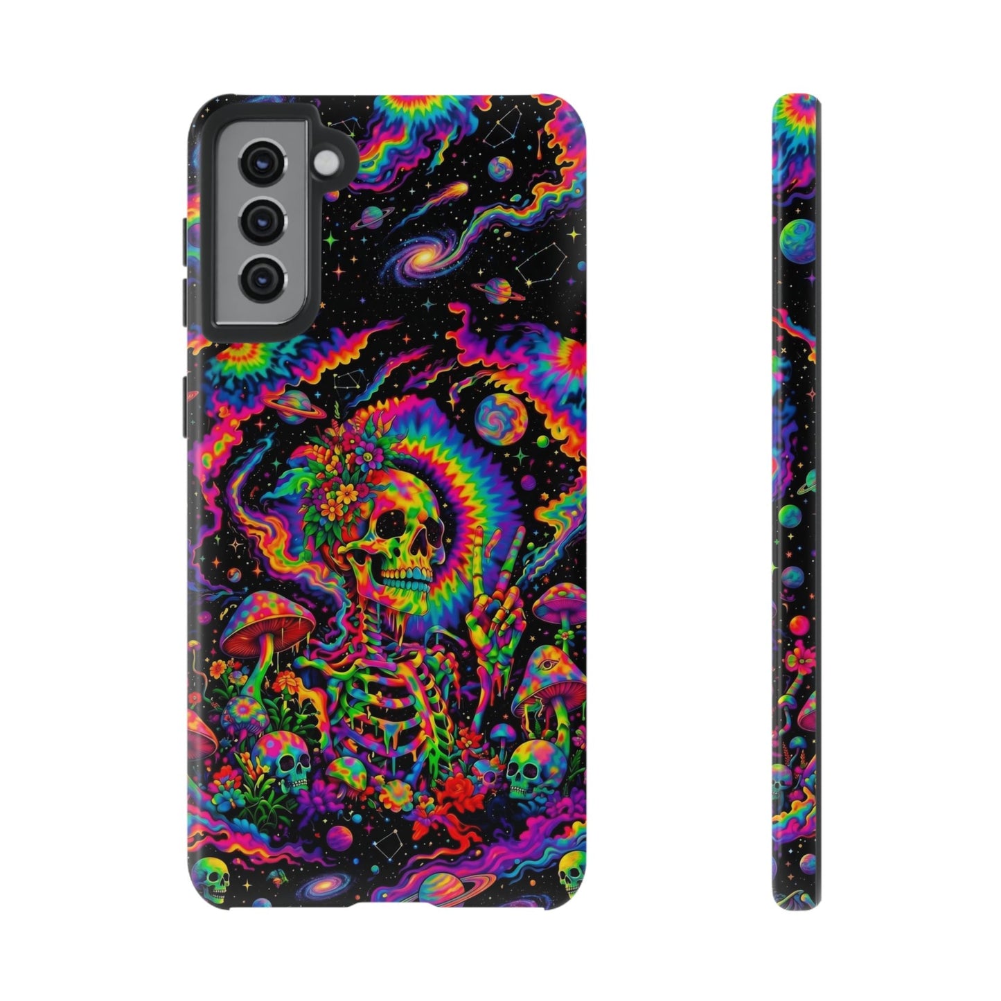 HIPPIE SKULL PSYCHEDELIC PHONE CASE  - TLNO2904262