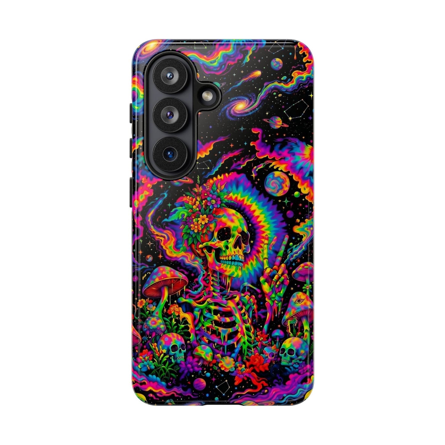 HIPPIE SKULL PSYCHEDELIC PHONE CASE  - TLNO2904262