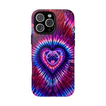 PUG DOG HEART SWIRL PHONE CASE  - TLTW1104264