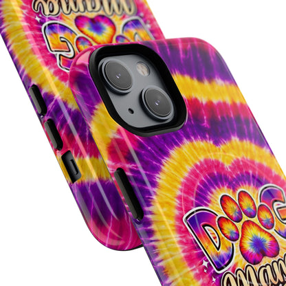 DOG MAMA PAW PRINT SWIRL MAGNETIC PHONE CASE  - TLNT1504261