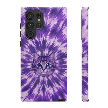 PURPLE AURA CAT PHONE CASE - TYPQ1304269