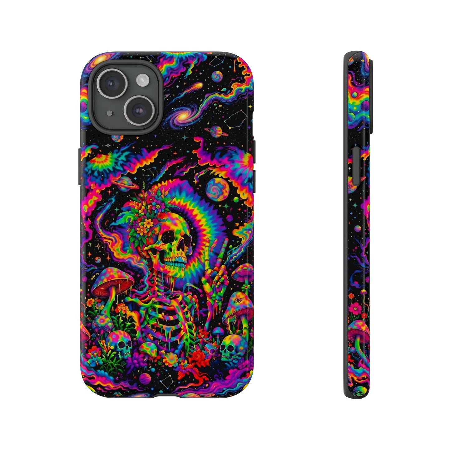 HIPPIE SKULL PSYCHEDELIC PHONE CASE  - TLNO2904262
