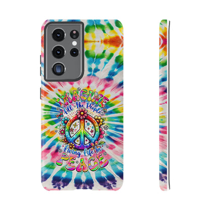 IMAGINE ALL THE PEOPLE LIVING LIFE IN PEACE TIE DYE PHONE CASE - TYQY1504253