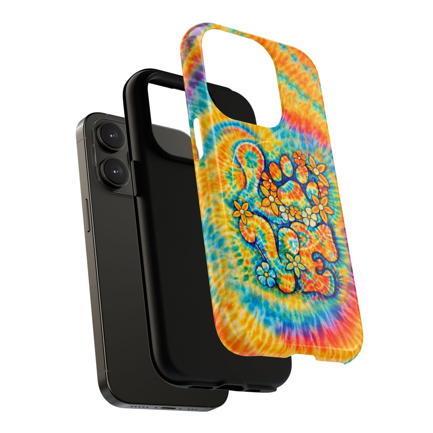 LOVE PAW PRINT SWIRL MAGNETIC PHONE CASE  - TLHN2304264