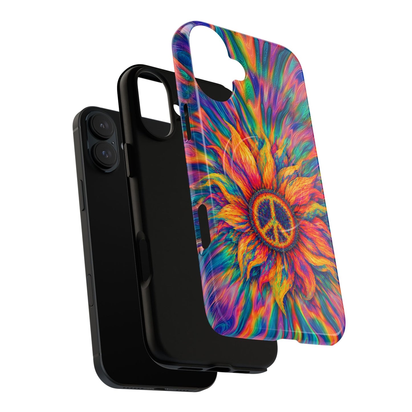 SUNFLOWER PEACE BURST MAGNETIC PHONE CASE - TLTW2906268