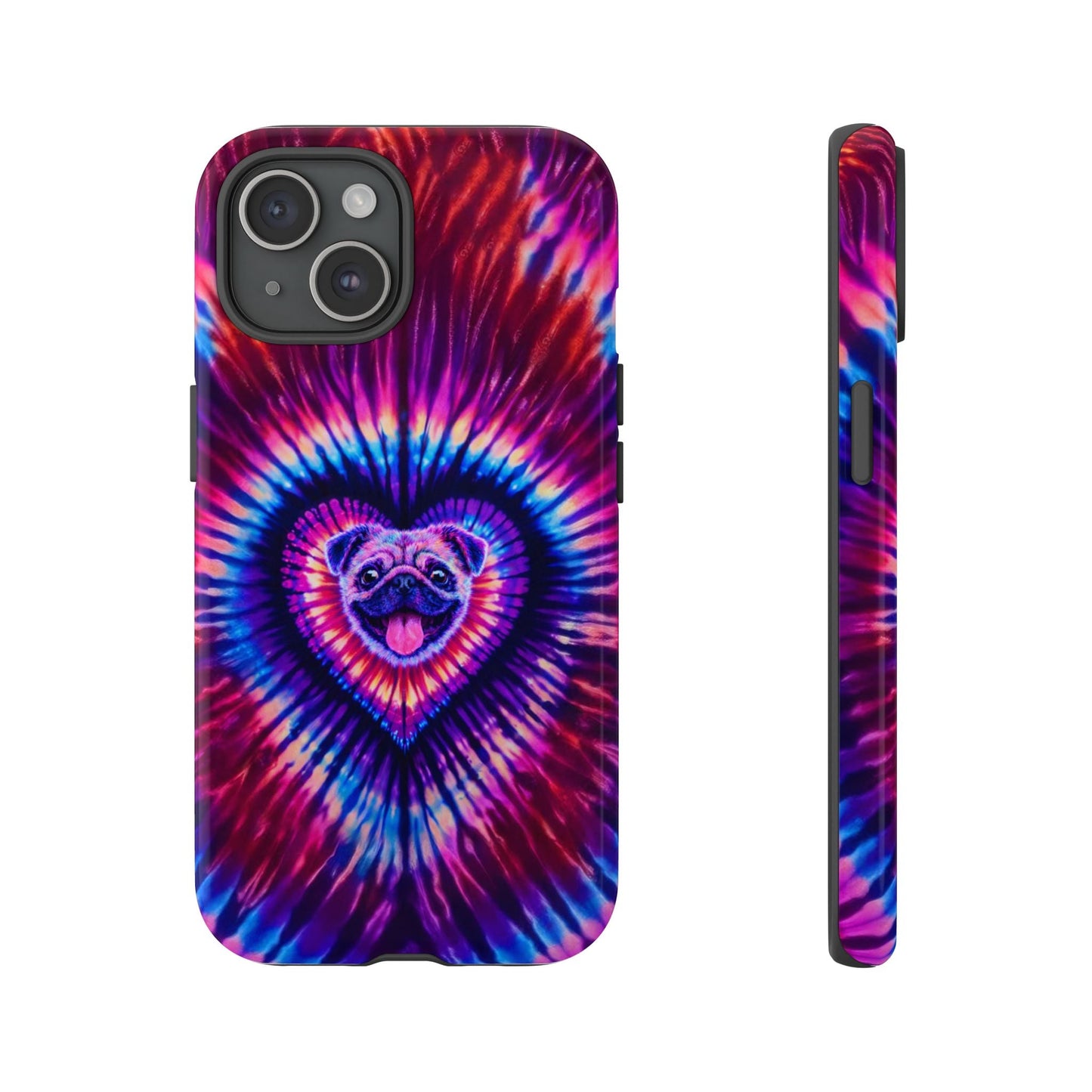 PUG DOG HEART SWIRL PHONE CASE  - TLTW1104264