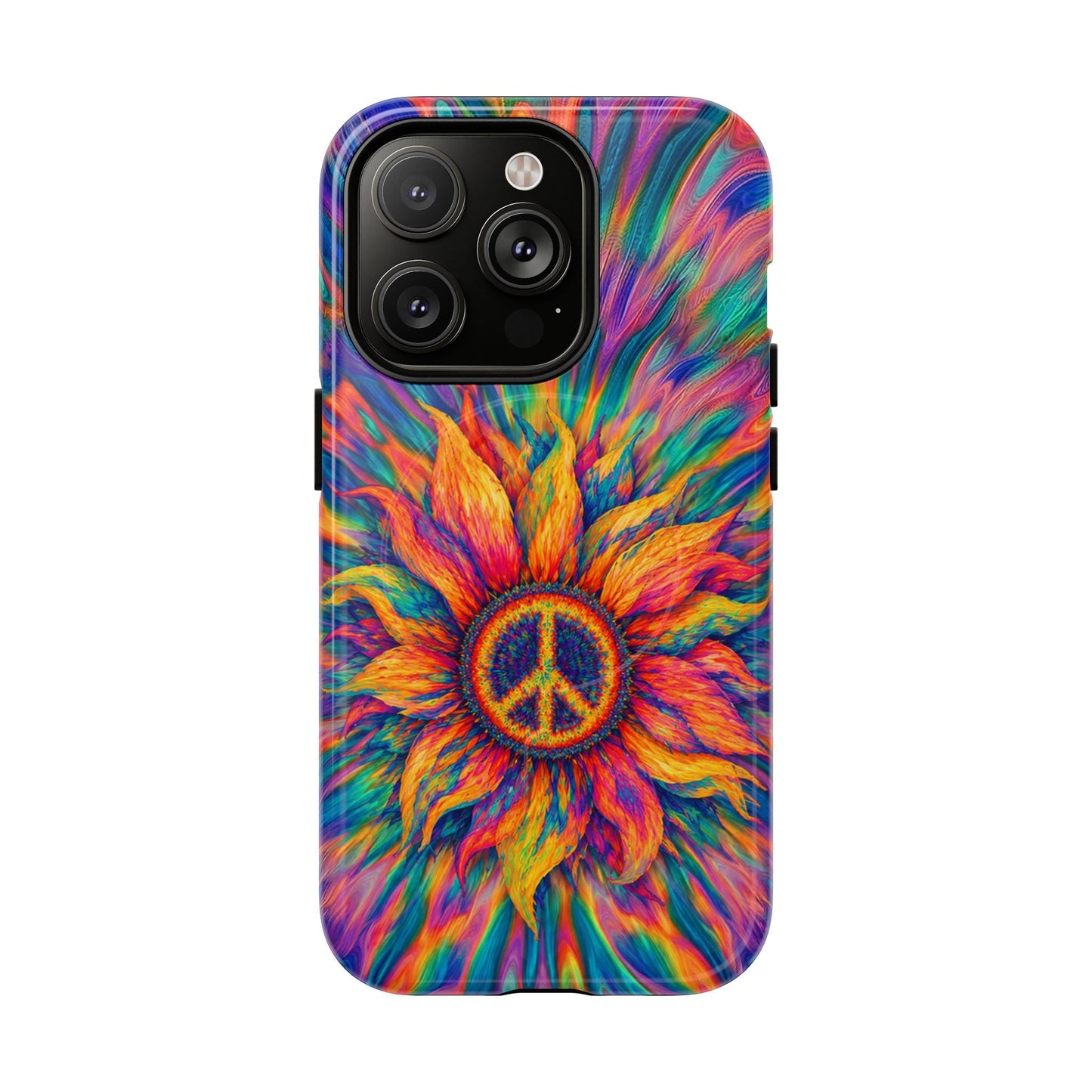 SUNFLOWER PEACE BURST MAGNETIC PHONE CASE - TLTW2906268