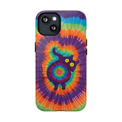 FUNNY CAT SWIRL MAGNETIC PHONE CASE - TLNO1604261