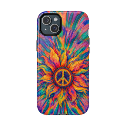 SUNFLOWER PEACE BURST MAGNETIC PHONE CASE - TLTW2906268