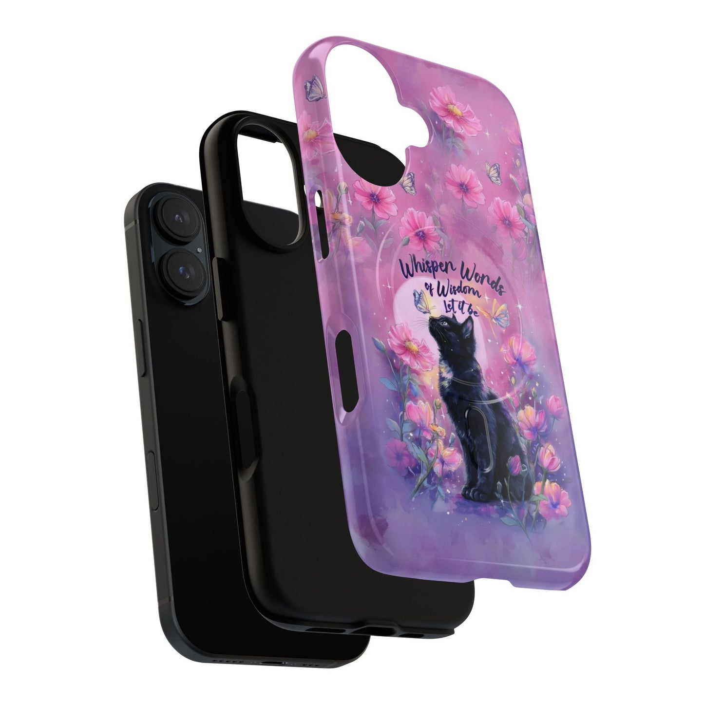 WHISPER WORDS OF WISDOM LET IT BE CAT MAGNETIC PHONE CASE - TLHG2605264