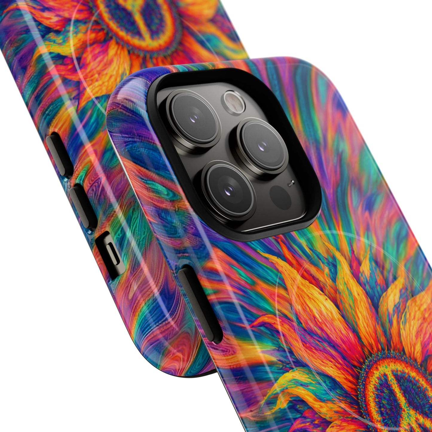 SUNFLOWER PEACE BURST MAGNETIC PHONE CASE - TLTW2906268