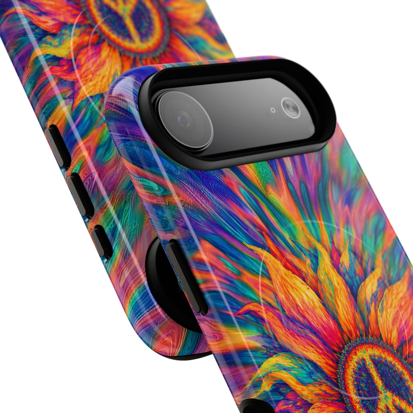 SUNFLOWER PEACE BURST MAGNETIC PHONE CASE - TLTW2906268