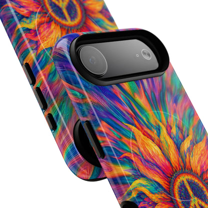 SUNFLOWER PEACE BURST MAGNETIC PHONE CASE - TLTW2906268