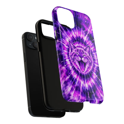 CAT PURPLE SWIRL MAGNETIC PHONE CASE  - TLHN1504263