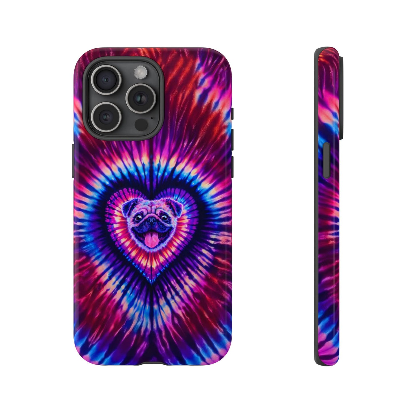 PUG DOG HEART SWIRL PHONE CASE  - TLTW1104264