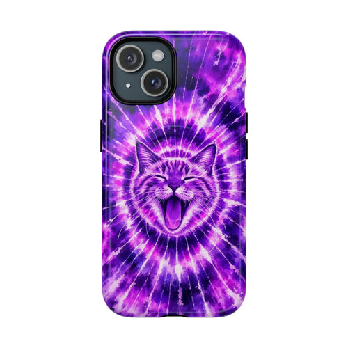 CAT PURPLE SWIRL MAGNETIC PHONE CASE  - TLHN1504263