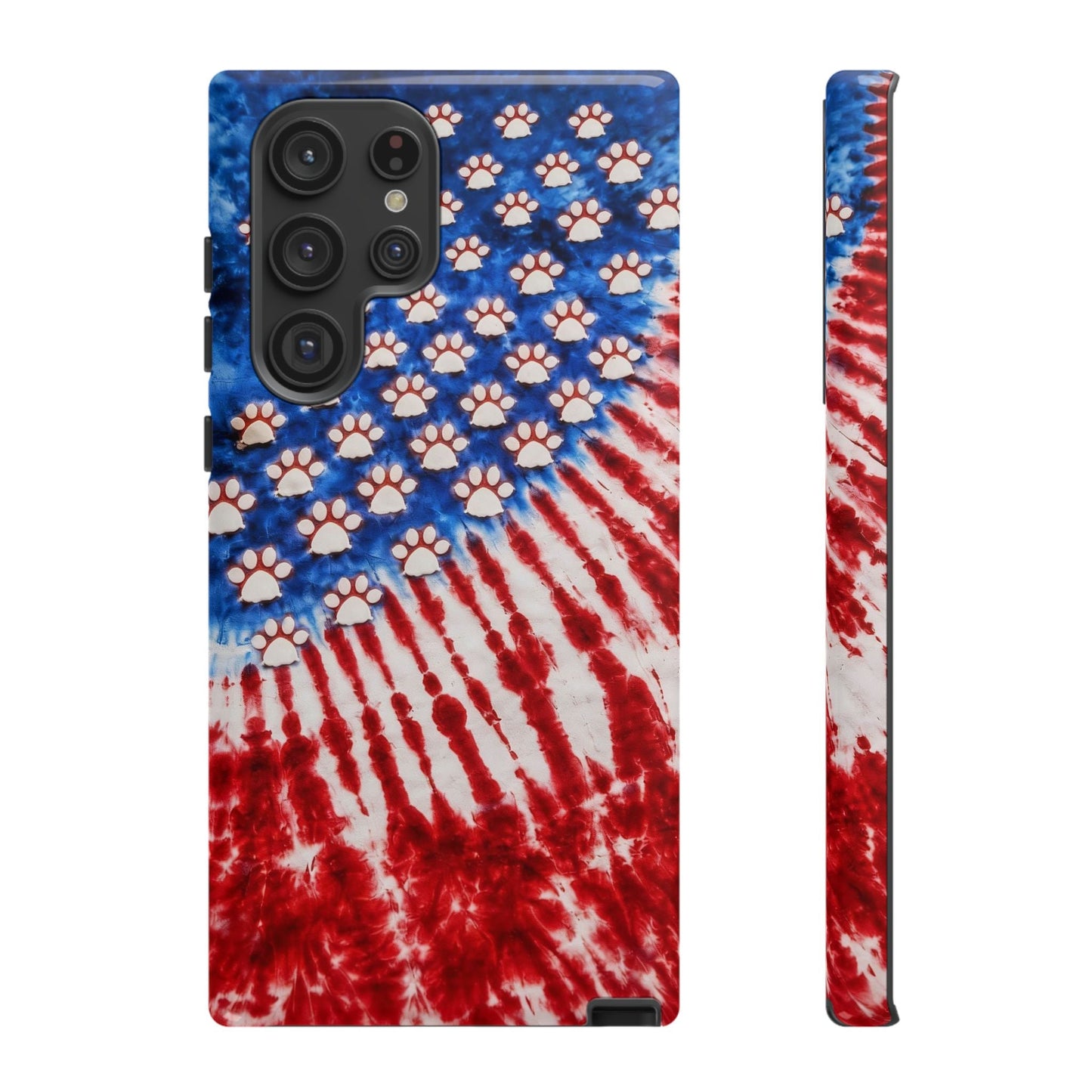 PAW PRINT RED WHITE & BLUE PHONE CASE - TLHG1704262