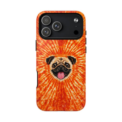 PUG DOG ORANGE MAGNETIC PHONE CASE - TLNT1604261