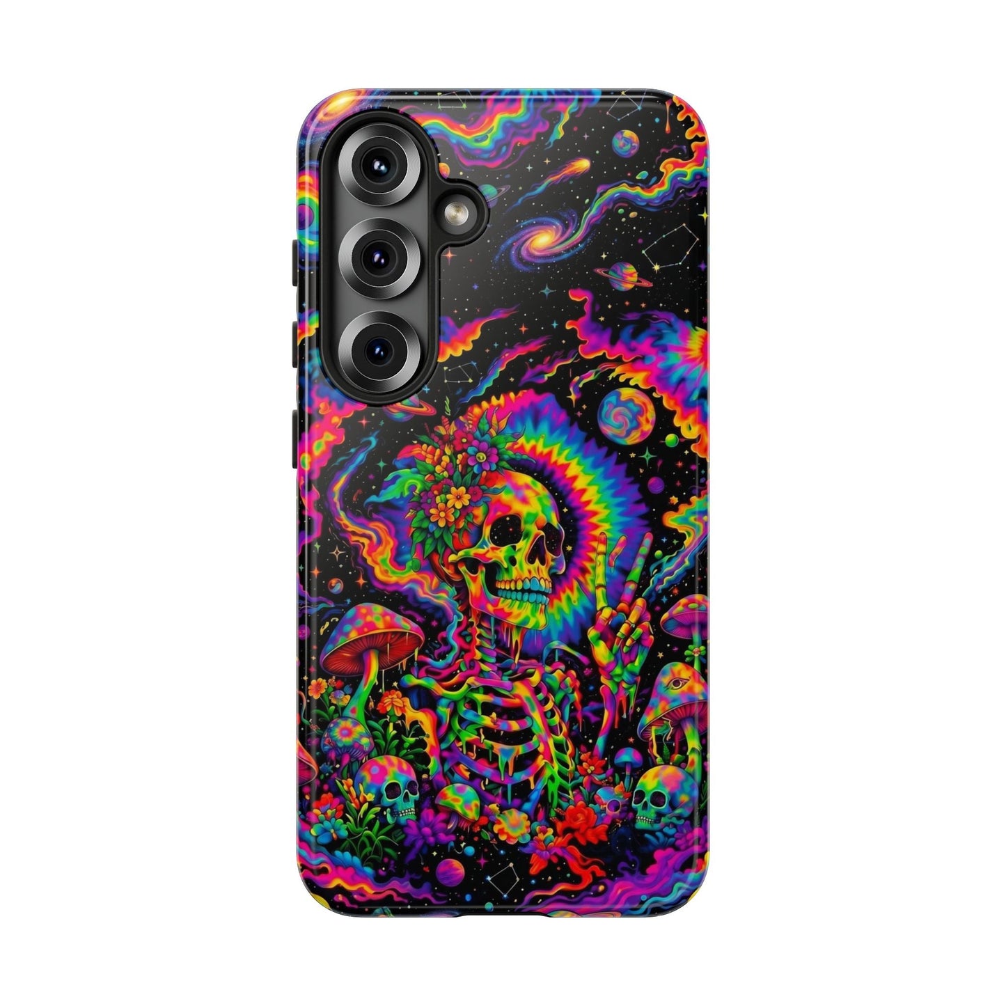 HIPPIE SKULL PSYCHEDELIC PHONE CASE  - TLNO2904262