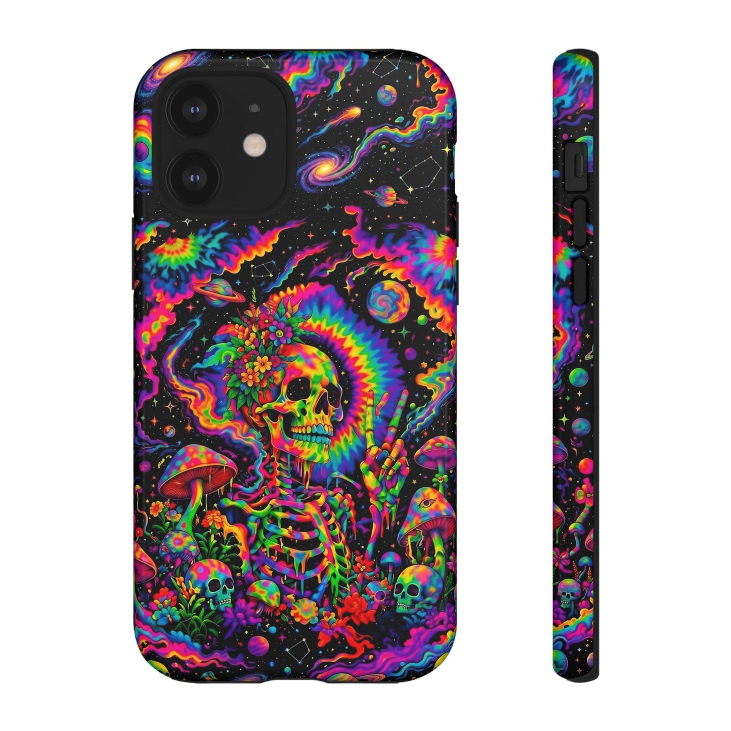 HIPPIE SKULL PSYCHEDELIC PHONE CASE  - TLNO2904262