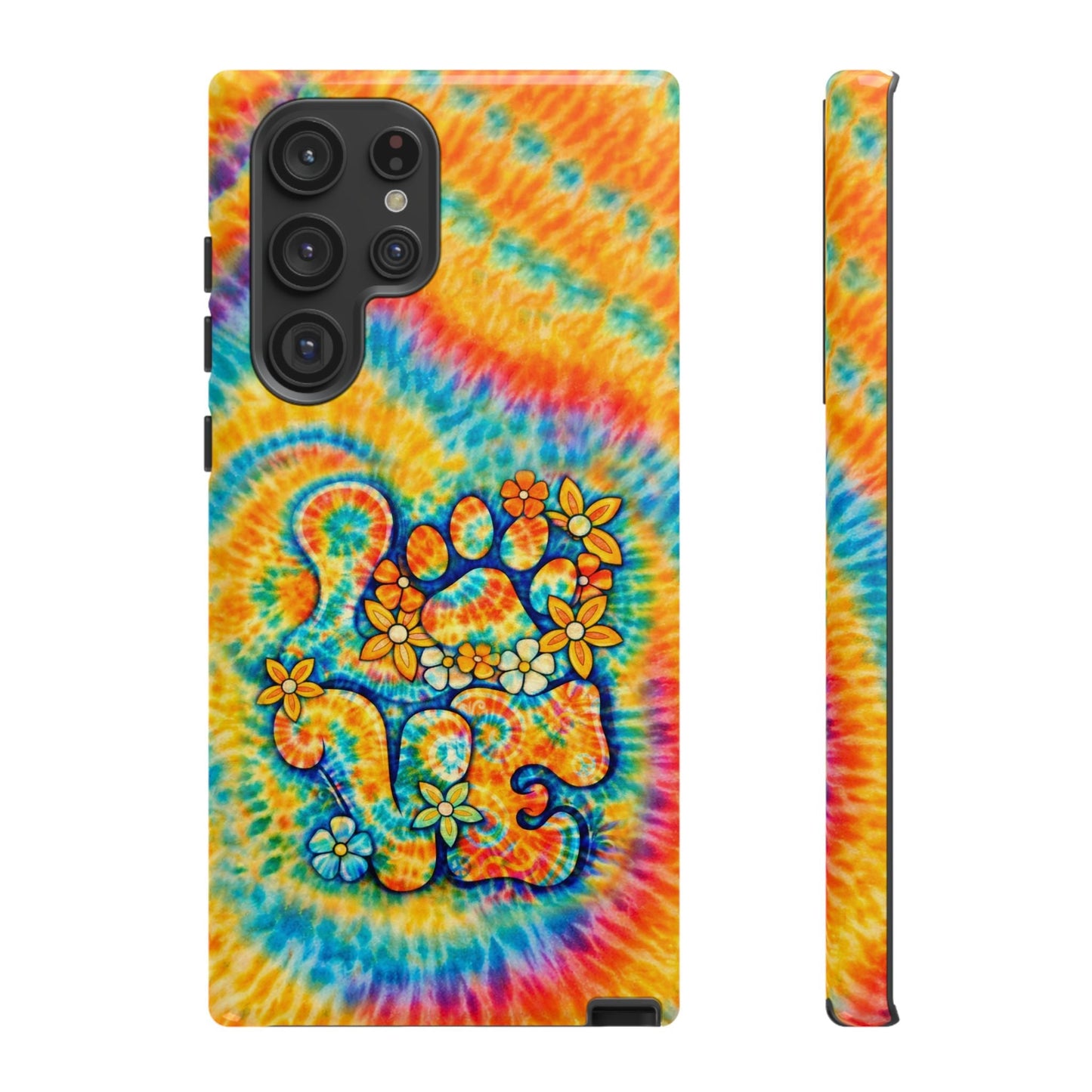 LOVE PAW PRINT SWIRL PHONE CASE  - TLHN2304264