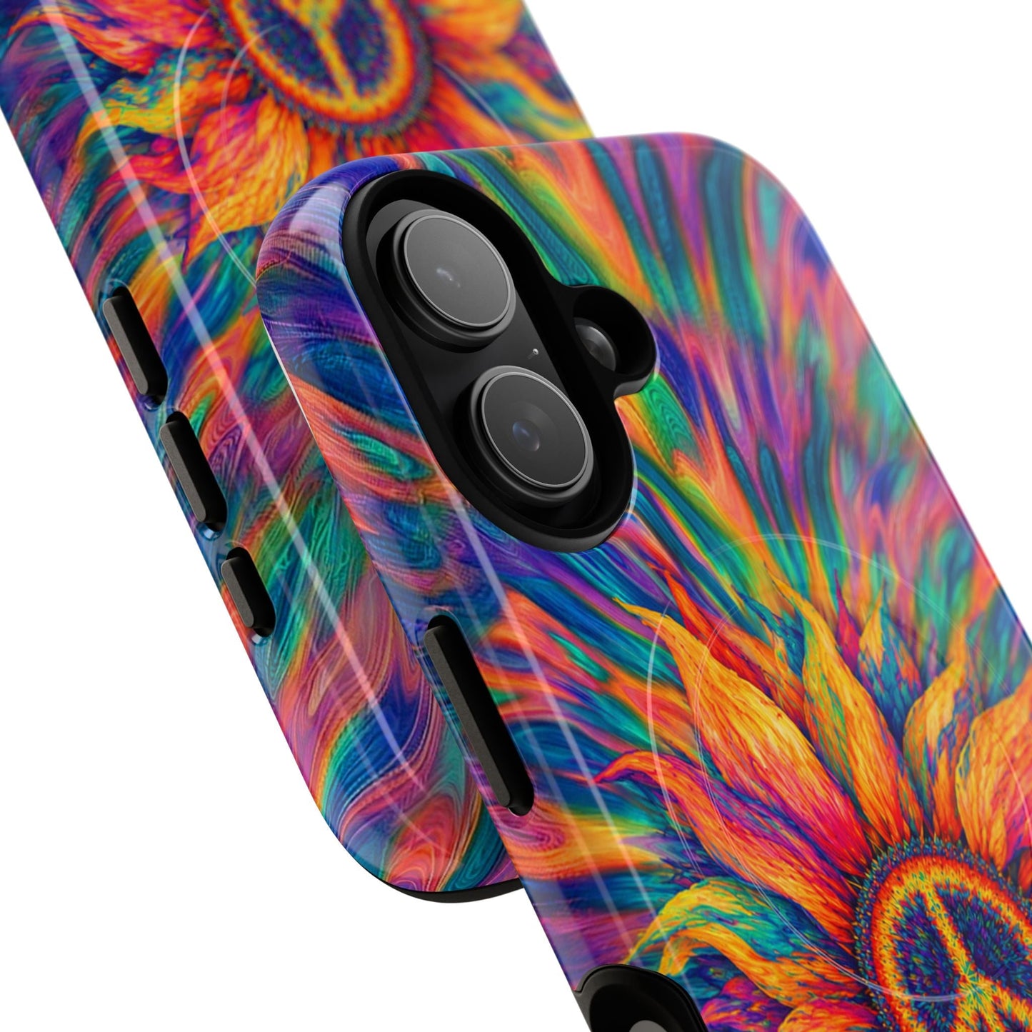 SUNFLOWER PEACE BURST MAGNETIC PHONE CASE - TLTW2906268