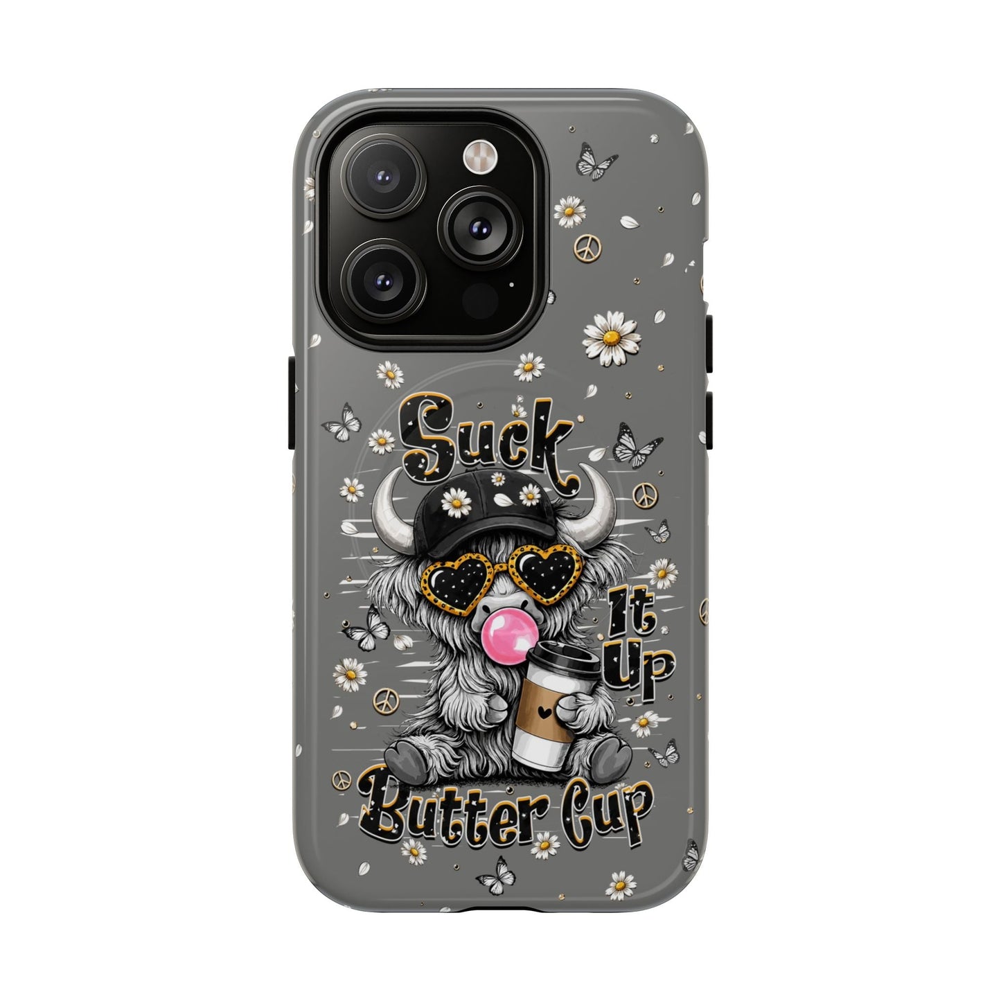 SUCK IT UP BUTTERCUP COW MAGNETIC PHONE CASE  - TLHN0806263